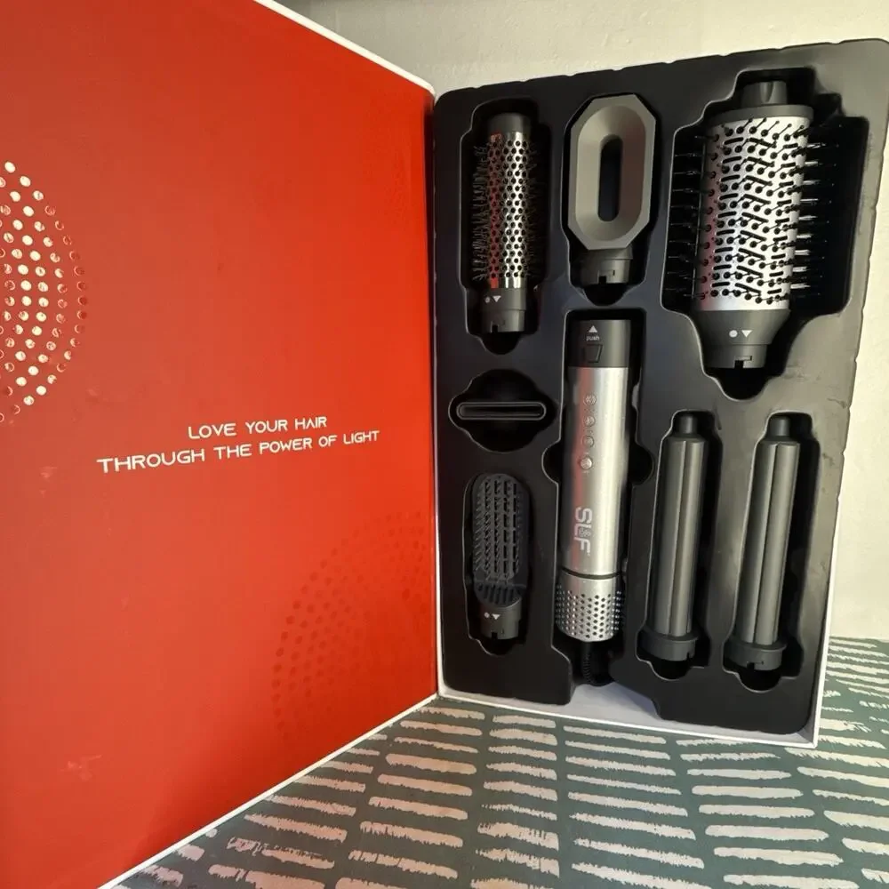 ❤️ SLF Red Light 7-in-1 Hair Dryer Styler OPEN BOX